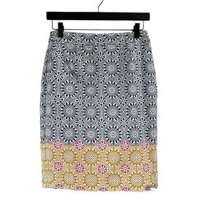 BODEN Gabriella Blue Sun Tile Pencil Skirt NEW 2P